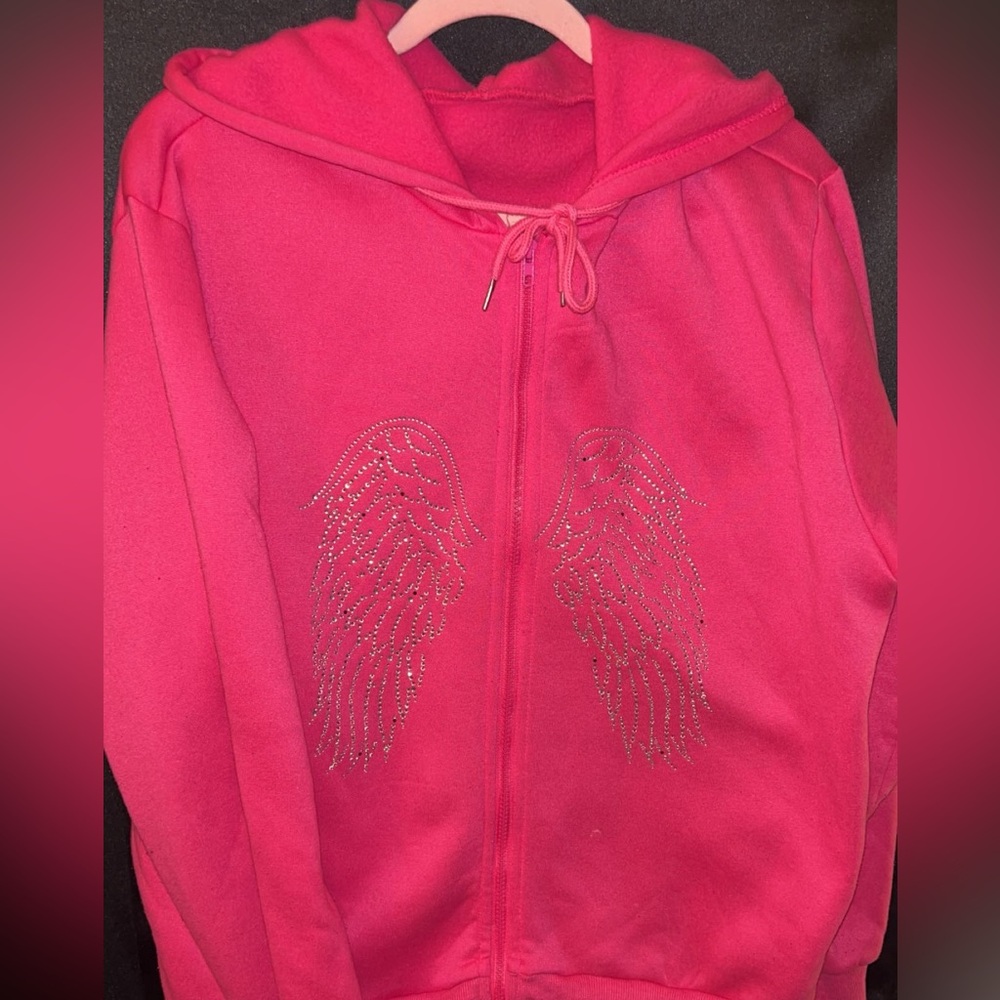 Hot Pink Rhinestone Jacket - Picture 3 of 3
